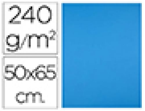 Cartolina liderpapel 50x65 cm 240 gr azul , Liderpapel , 43472 , 8423473834316